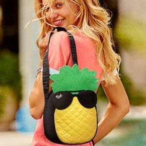 Pink Victoria secret pineapple cooler bag